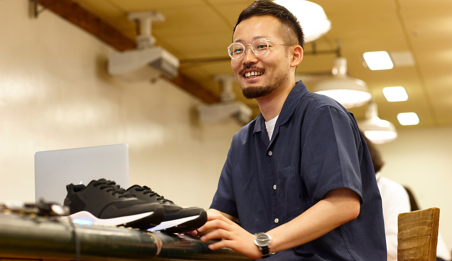 口数は少ないが実直な印象の金井氏。