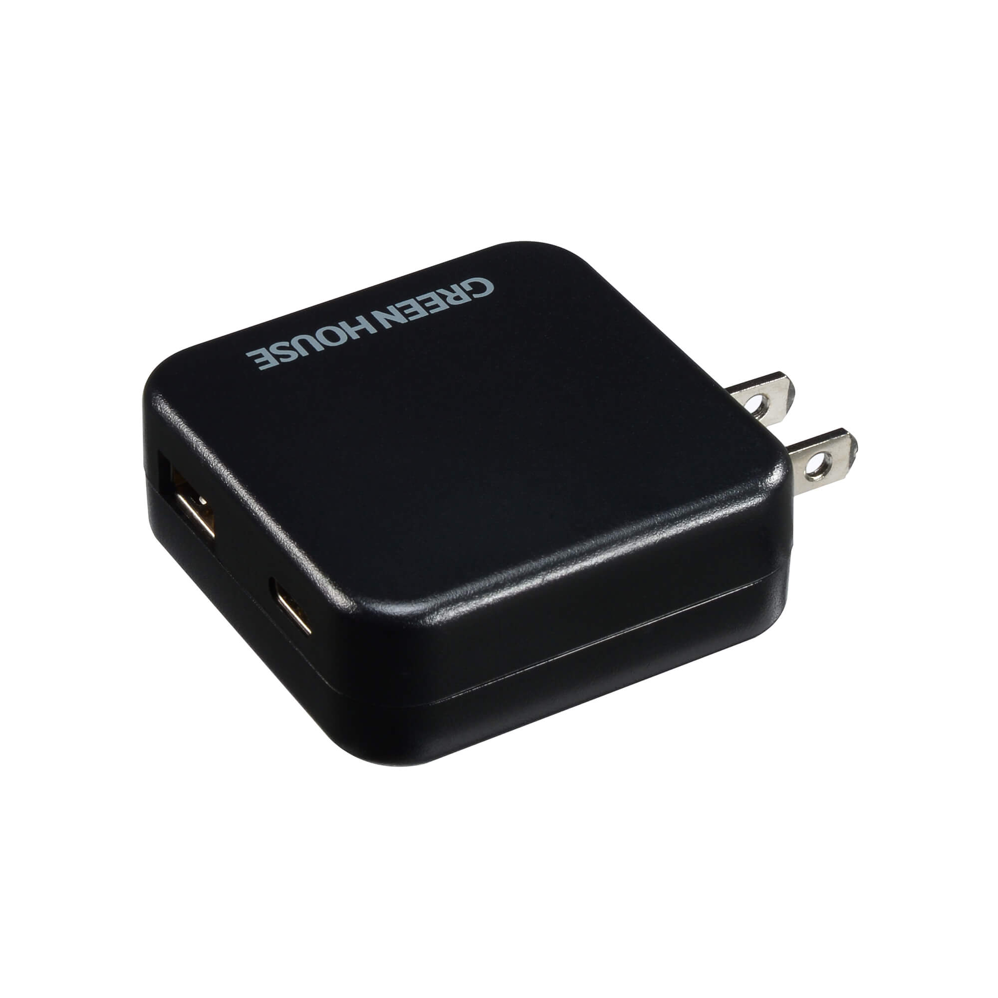 2ポートAC充電器 GH-ACUC2A-BK